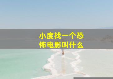 小度找一个恐怖电影叫什么