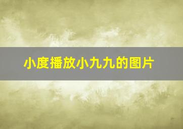 小度播放小九九的图片