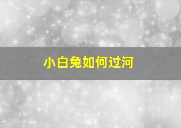 小白兔如何过河