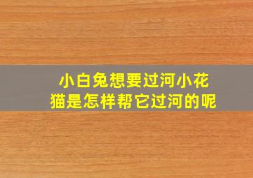 小白兔想要过河小花猫是怎样帮它过河的呢