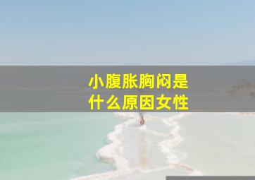 小腹胀胸闷是什么原因女性