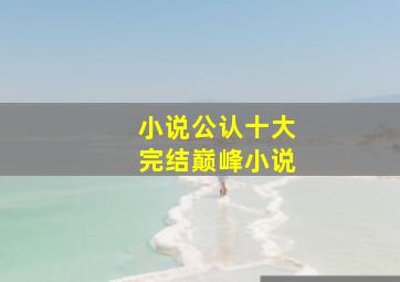 小说公认十大完结巅峰小说