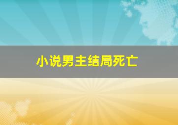 小说男主结局死亡