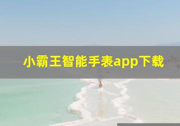 小霸王智能手表app下载