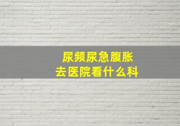 尿频尿急腹胀去医院看什么科