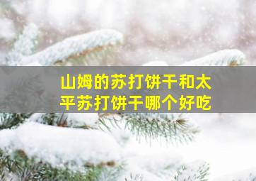 山姆的苏打饼干和太平苏打饼干哪个好吃