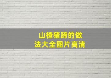 山楂猪蹄的做法大全图片高清