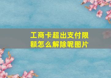 工商卡超出支付限额怎么解除呢图片