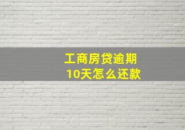 工商房贷逾期10天怎么还款