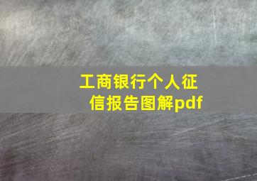 工商银行个人征信报告图解pdf