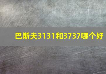 巴斯夫3131和3737哪个好