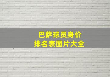 巴萨球员身价排名表图片大全