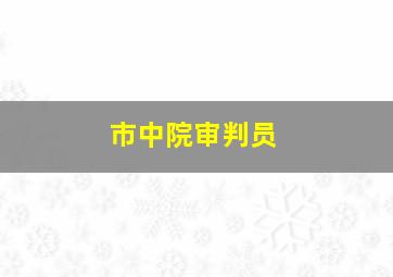 市中院审判员