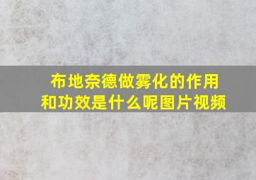 布地奈德做雾化的作用和功效是什么呢图片视频