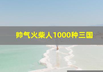 帅气火柴人1000种三国