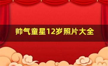 帅气童星12岁照片大全