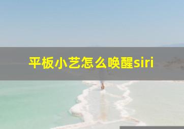 平板小艺怎么唤醒siri