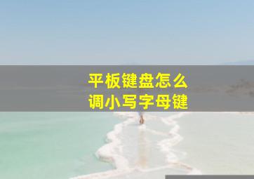 平板键盘怎么调小写字母键