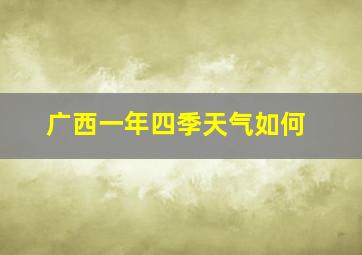 广西一年四季天气如何