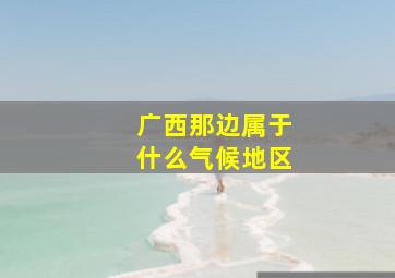 广西那边属于什么气候地区