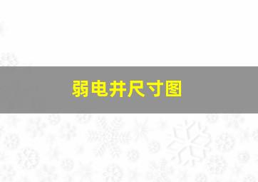 弱电井尺寸图