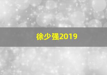 徐少强2019