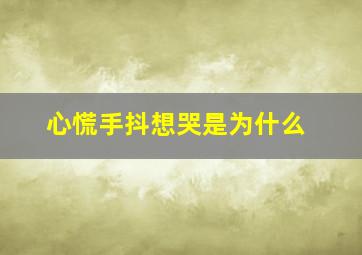 心慌手抖想哭是为什么