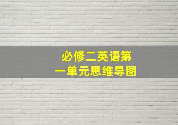 必修二英语第一单元思维导图