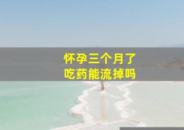 怀孕三个月了吃药能流掉吗