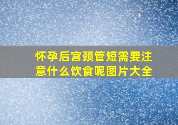 怀孕后宫颈管短需要注意什么饮食呢图片大全