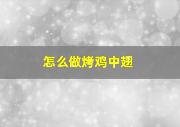 怎么做烤鸡中翅