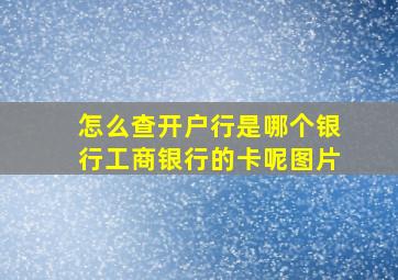 怎么查开户行是哪个银行工商银行的卡呢图片