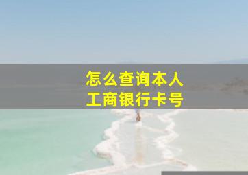 怎么查询本人工商银行卡号