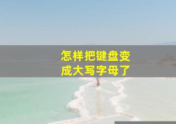 怎样把键盘变成大写字母了