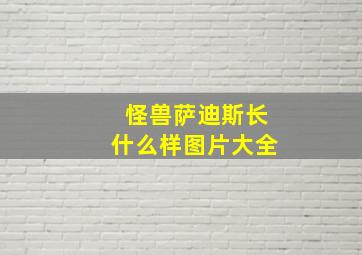 怪兽萨迪斯长什么样图片大全