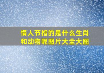 情人节指的是什么生肖和动物呢图片大全大图