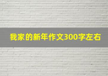 我家的新年作文300字左右