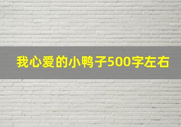 我心爱的小鸭子500字左右