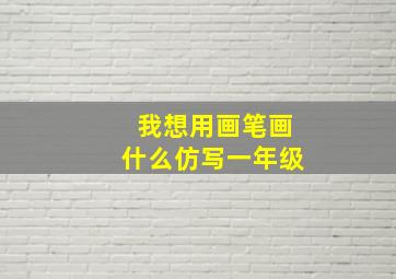 我想用画笔画什么仿写一年级