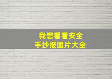 我想看看安全手抄报图片大全