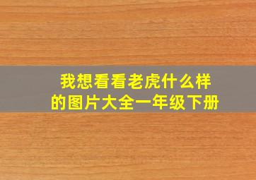 我想看看老虎什么样的图片大全一年级下册