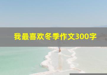 我最喜欢冬季作文300字