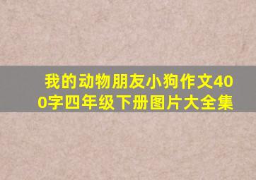 我的动物朋友小狗作文400字四年级下册图片大全集