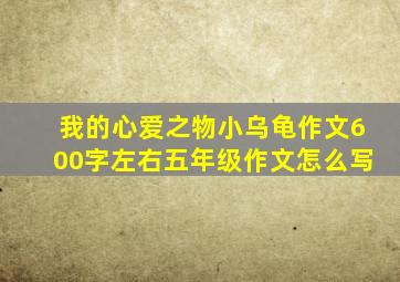 我的心爱之物小乌龟作文600字左右五年级作文怎么写