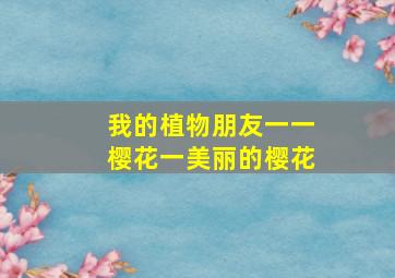 我的植物朋友一一樱花一美丽的樱花