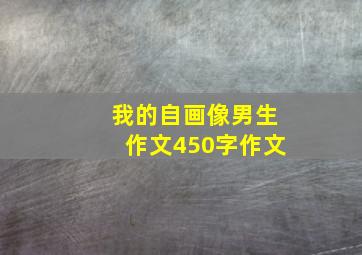 我的自画像男生作文450字作文