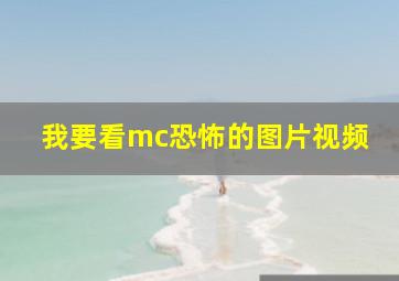 我要看mc恐怖的图片视频