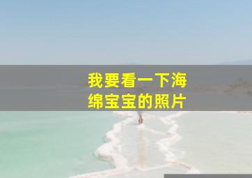 我要看一下海绵宝宝的照片