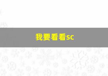 我要看看sc