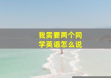 我需要两个同学英语怎么说